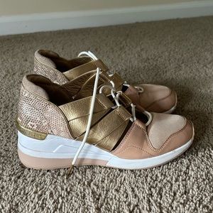 Michel Kors lace up front platform sneakers